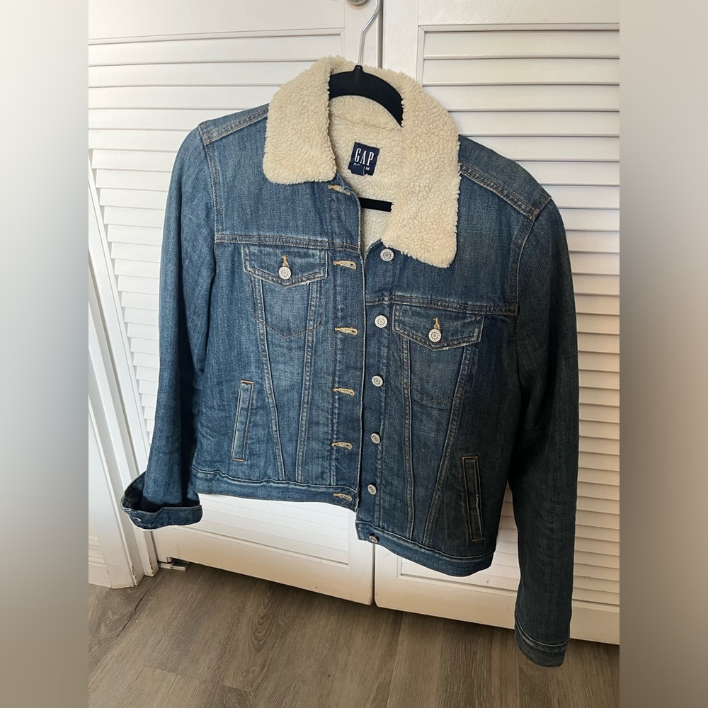 Gap Sherpa-Lined Denim Jacket